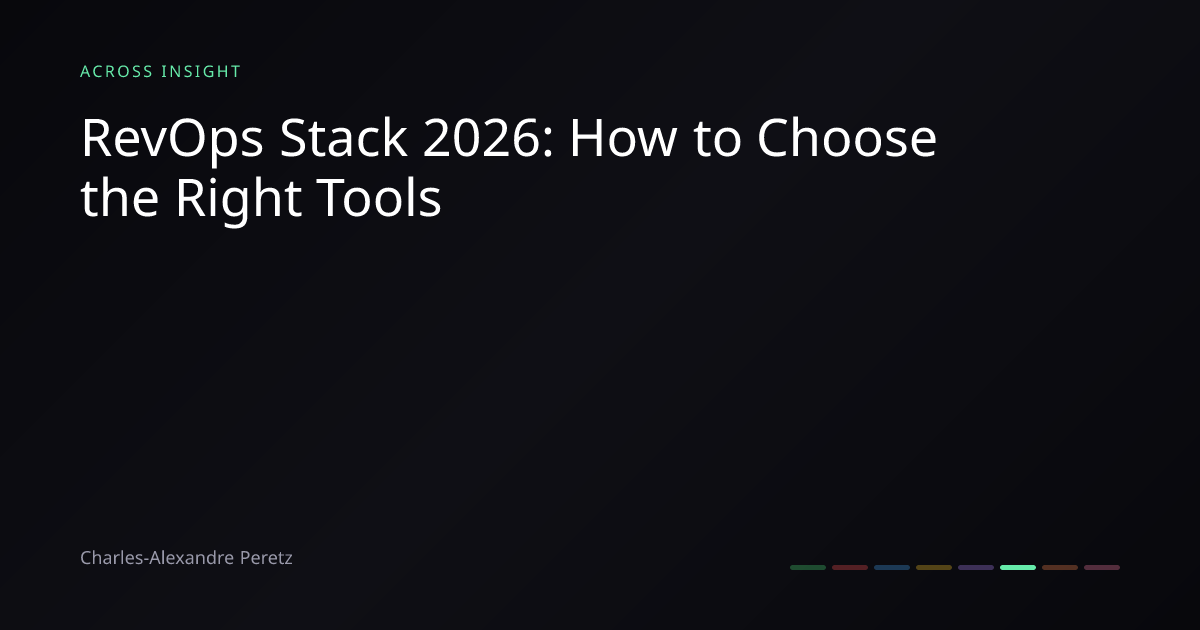 Stack RevOps : choisir le bon outil en 2026 · ACROSS INSIGHT